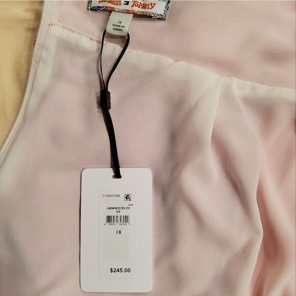 Tommy Hilfiger Women's Zendaya Curve Cross Front Dress Size 18 - Picture 6 of 11